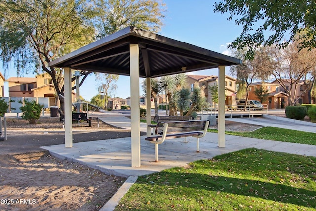 view of home's community featuring a gazebo