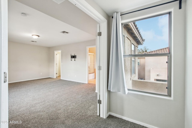 view of carpeted empty room