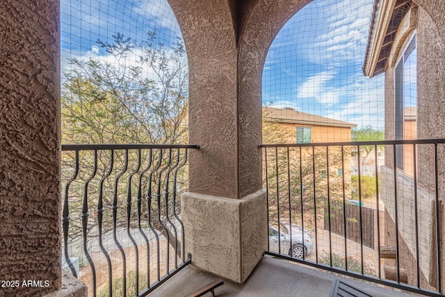 view of balcony