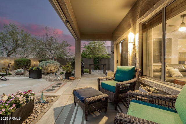 40807 N Barnum Way, Anthem, AZ 85086 - fenced backyard featuring a patio