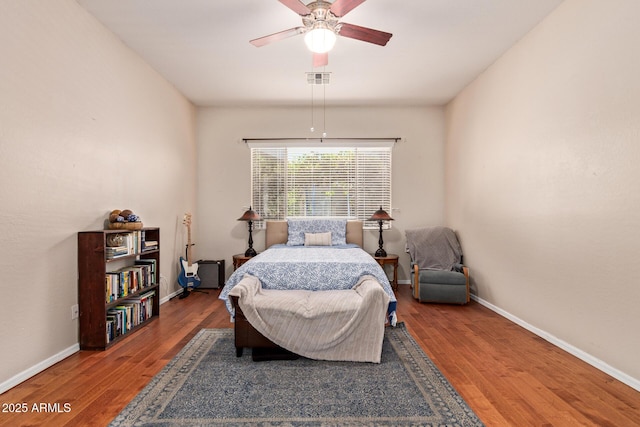 3553 W Dancer Ln, San Tan Valley, AZ 85144 - bedroom featuring wood finished floors and a ceiling fan