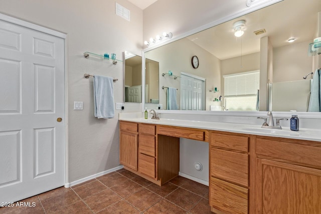 3553 W Dancer Ln, San Tan Valley, AZ 85144 - full bathroom featuring double vanity and tile patterned floors