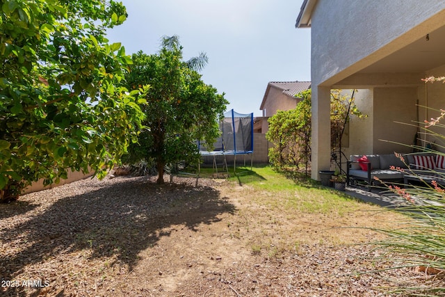 3553 W Dancer Ln, San Tan Valley, AZ 85144 - view of yard featuring a trampoline