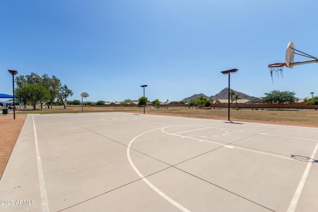 3553 W Dancer Ln, San Tan Valley, AZ 85144 - view of sport court with community basketball court and a mountain view