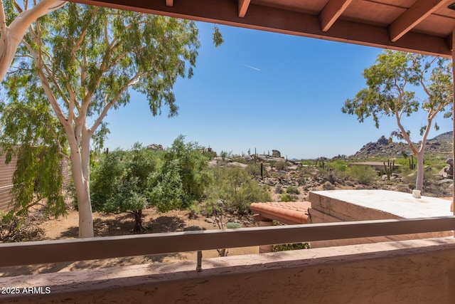 1305 Coyote Pass, Carefree, AZ 85377 - view of yard with a balcony