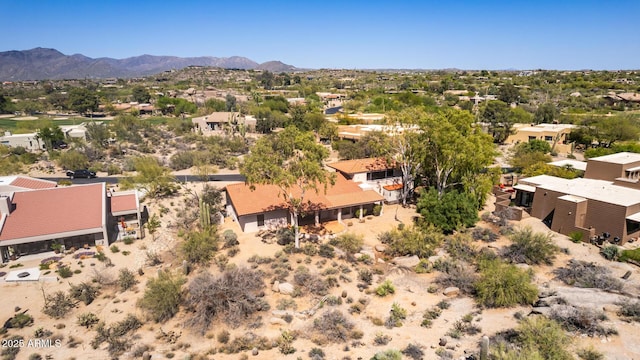 1305 Coyote Pass, Carefree, AZ 85377 - bird's eye view featuring a residential view and a mountain view