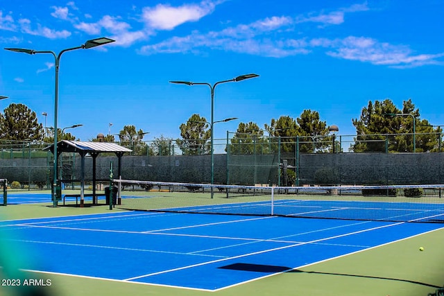 view of sport court