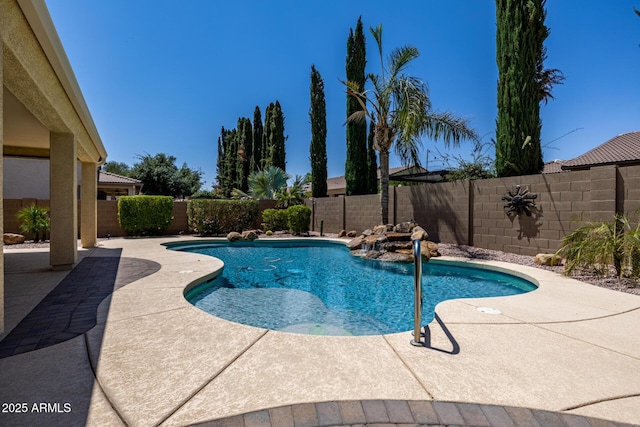 21842 E Via De Olivos, Queen Creek, AZ 85142 - view of swimming pool with a patio and a fenced backyard