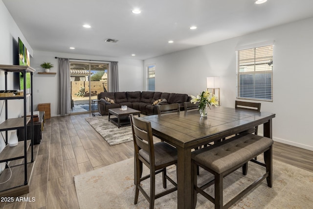 dining space featuring a healthy amount of sunlight