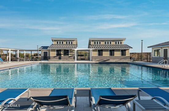 view of pool with a patio