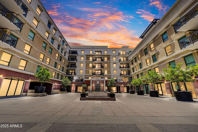 6803 E Main St Unit 5506, Scottsdale, AZ 85251 - property at dusk with a view of apartment building / complex