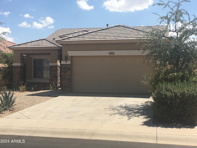 view of front of house featuring a garage