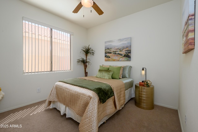 17640 W Babbitt Dr, Surprise, AZ 85374 - bedroom featuring a ceiling fan, carpet flooring, and baseboards