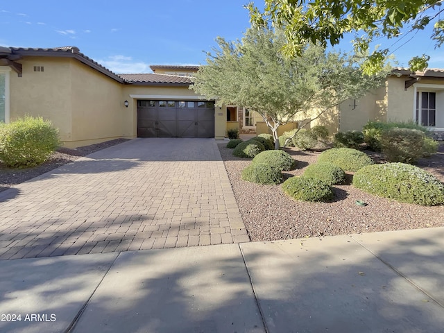 view of front of house featuring a garage