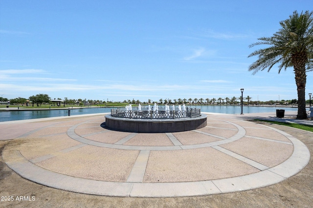 view of home's community featuring a water view