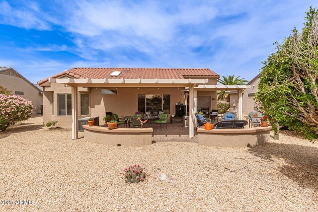 16331 W Tierra Way, Surprise, AZ 85374 - rear view of property with a tiled roof, stucco siding, and a patio
