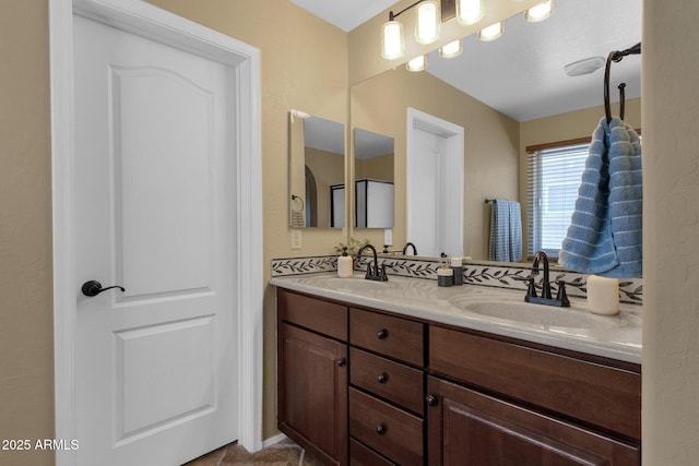 3828 S Verbena Ave, Gilbert, AZ 85297 - full bathroom with double vanity and a sink