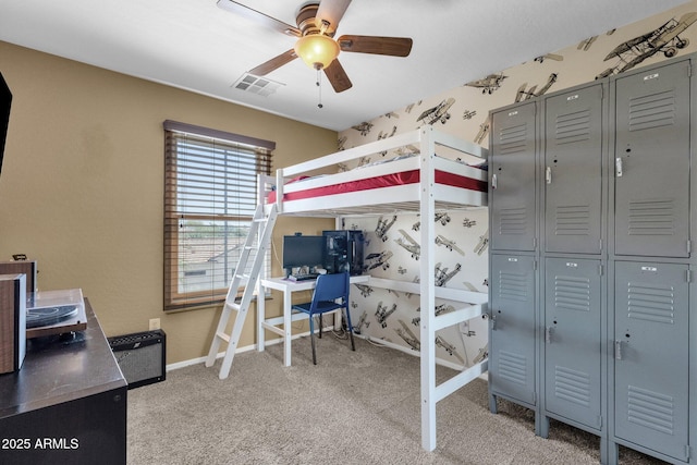 3828 S Verbena Ave, Gilbert, AZ 85297 - bedroom featuring baseboards, visible vents, and light carpet