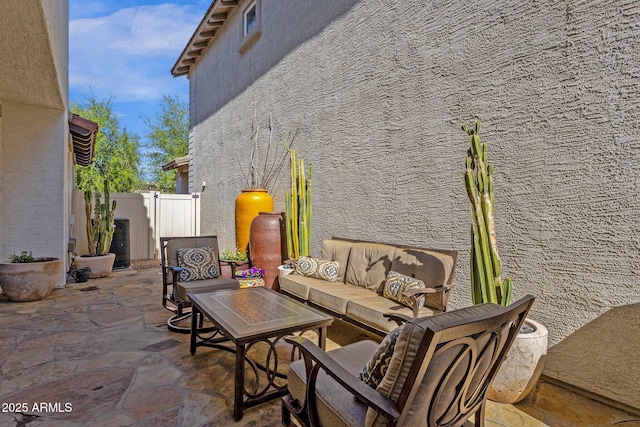 3828 S Verbena Ave, Gilbert, AZ 85297 - view of patio featuring fence and outdoor lounge area