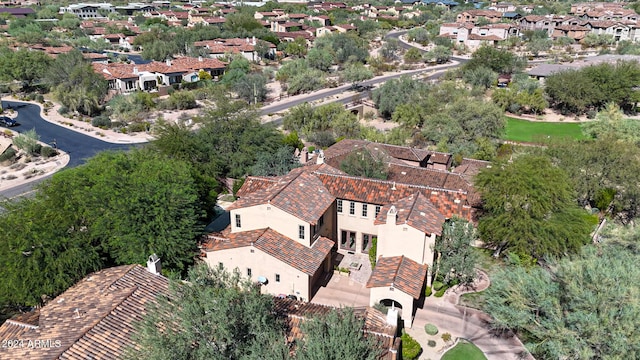 bird's eye view with a residential view