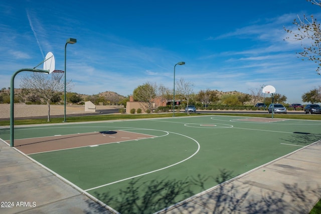 view of basketball court