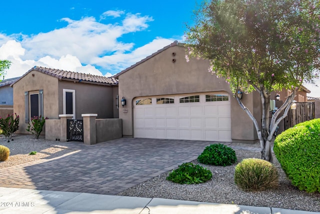 view of front of home featuring a garage