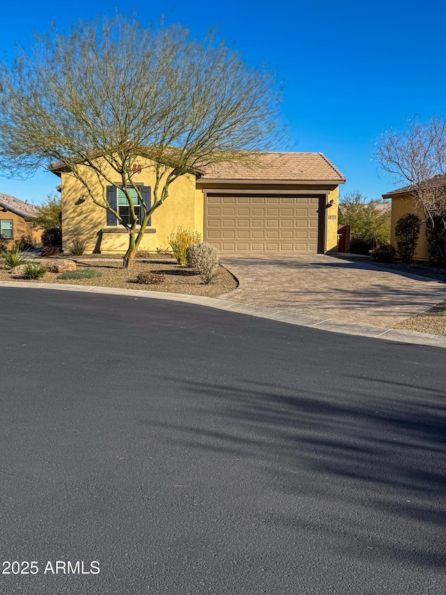 view of front of house featuring a garage