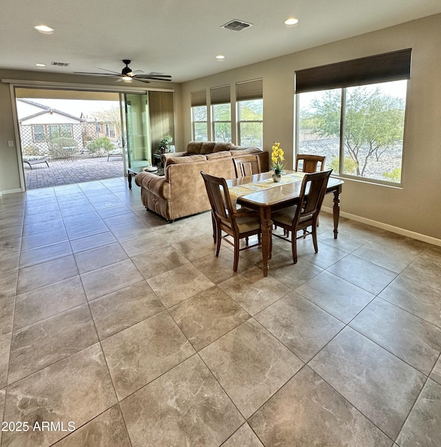 view of dining space