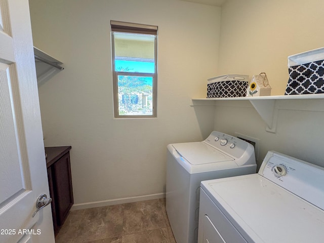 laundry room with washer and clothes dryer