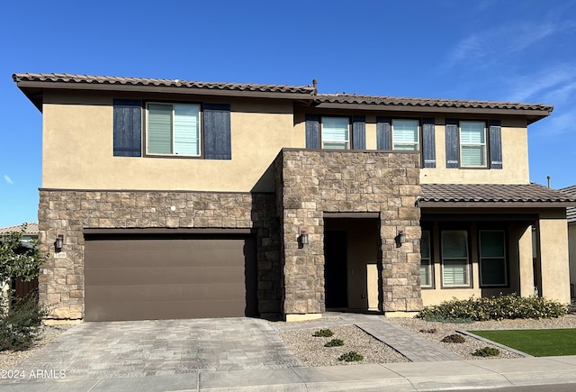 view of front of house featuring a garage