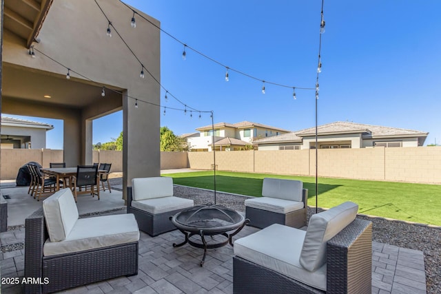 view of patio / terrace featuring outdoor lounge area