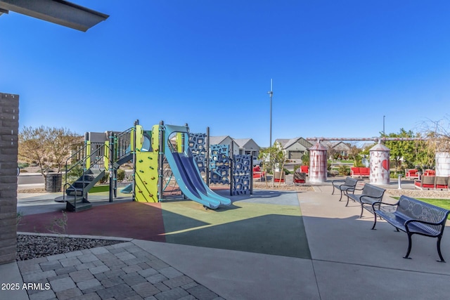 view of jungle gym