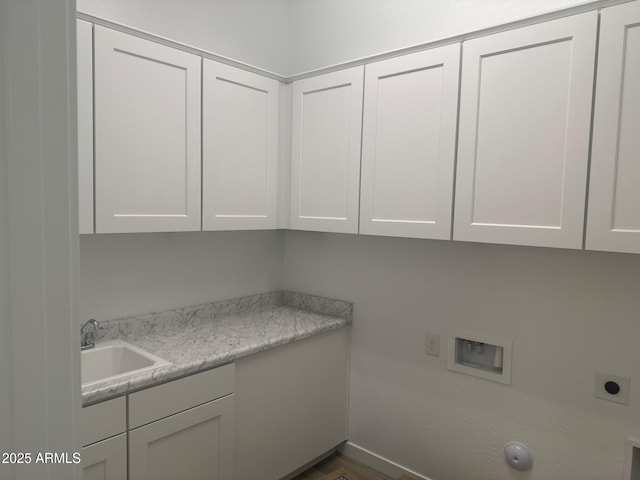 3637 E Rochelle Cir, Mesa, AZ 85213 - washroom with cabinet space, hookup for an electric dryer, and gas dryer hookup