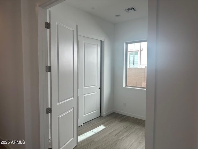 3637 E Rochelle Cir, Mesa, AZ 85213 - corridor featuring light wood-type flooring and baseboards