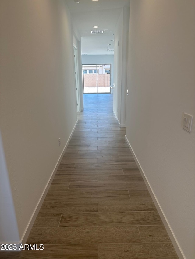 3637 E Rochelle Cir, Mesa, AZ 85213 - hall featuring wood finished floors and baseboards