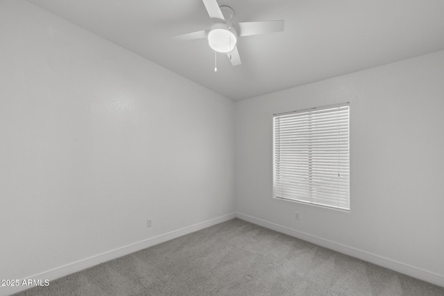 9631 E Palm Ridge Dr, Scottsdale, AZ 85260 - empty room with baseboards, light carpet, and ceiling fan