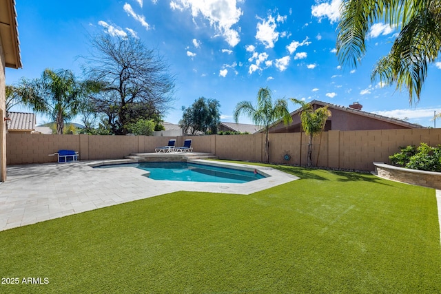 9631 E Palm Ridge Dr, Scottsdale, AZ 85260 - view of swimming pool with a patio