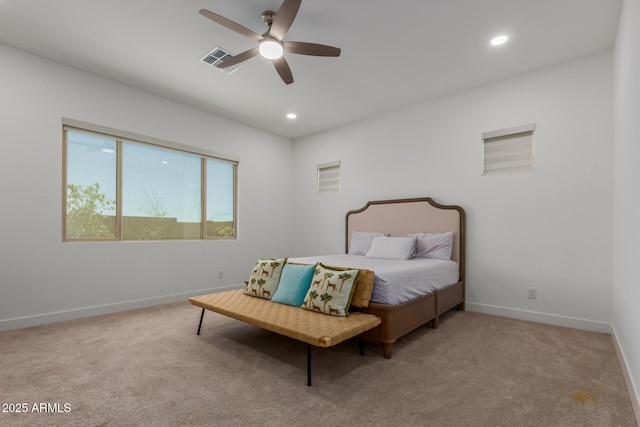 11015 E Texas Ave, Mesa, AZ 85212 - bedroom with recessed lighting, carpet floors, and ceiling fan