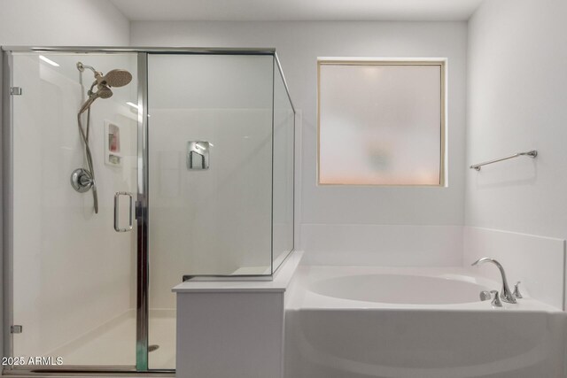 11015 E Texas Ave, Mesa, AZ 85212 - bathroom with a garden tub and a stall shower