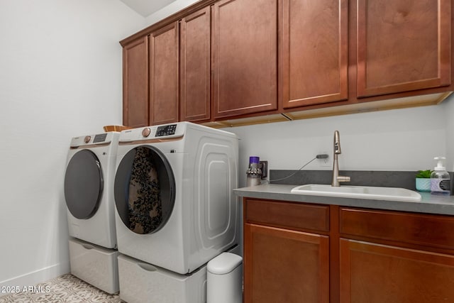 11015 E Texas Ave, Mesa, AZ 85212 - laundry room featuring cabinet space and washer and dryer