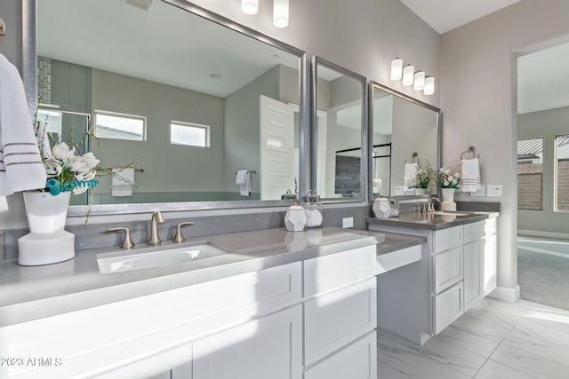 bathroom featuring vanity