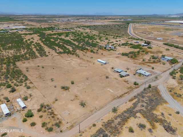 aerial view with a rural view