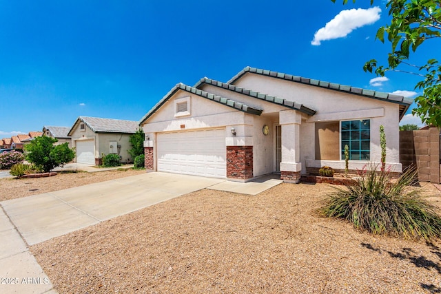 3006 W Matthew Dr, Phoenix, AZ 85027 - view of front facade featuring an attached garage, driveway, and stucco siding