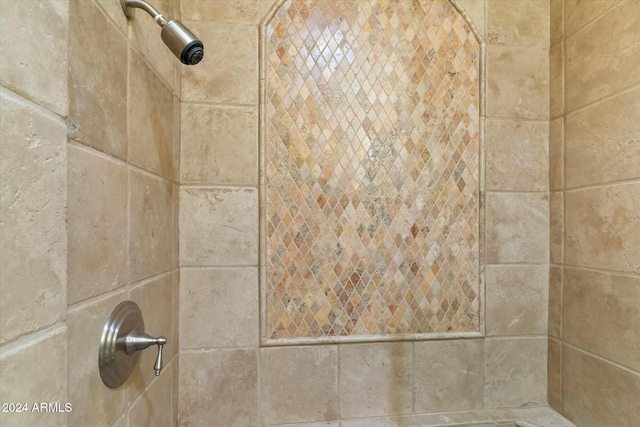 details with tiled shower