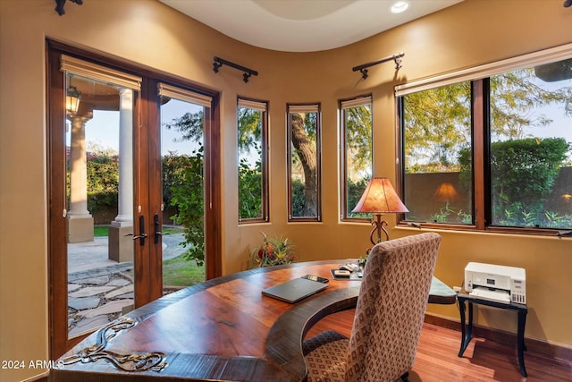 interior space featuring light hardwood / wood-style flooring