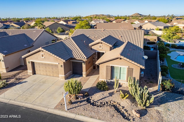 bird's eye view featuring a residential view