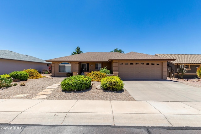 11523 E Lindner Ave, Mesa, AZ 85209 - single story home with a garage, concrete driveway, and stucco siding