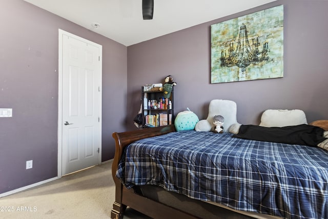 676 N 156th Ln, Goodyear, AZ 85338 - bedroom featuring carpet floors, a ceiling fan, and baseboards