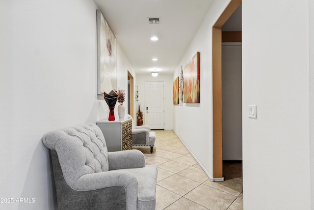676 N 156th Ln, Goodyear, AZ 85338 - hall with light tile patterned floors, visible vents, and recessed lighting