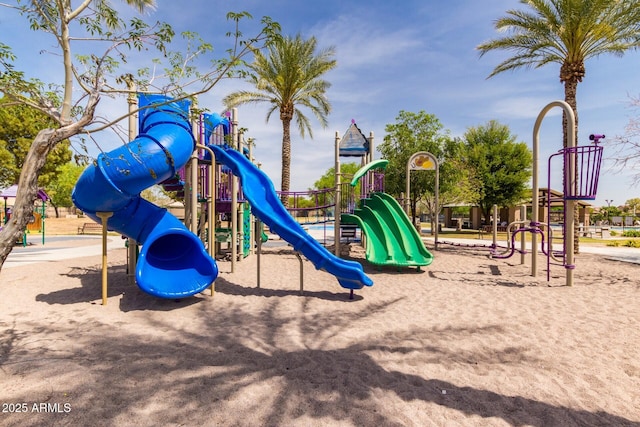 view of jungle gym